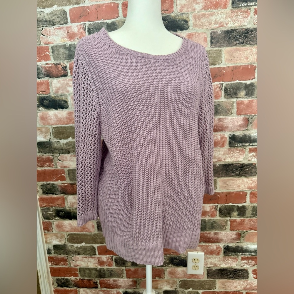 LOFT Scoop neck knit sweater, XL